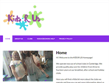 Tablet Screenshot of kids-r-us.org.uk